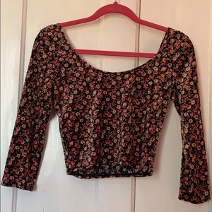 3/4 Sleeve Floral Shirt